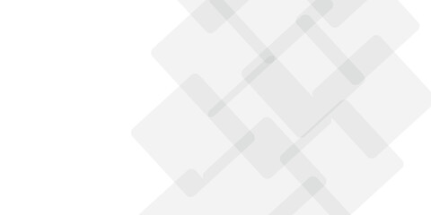 Poster - abstract white and gray geometric square pattern design of technology background with shadow. square