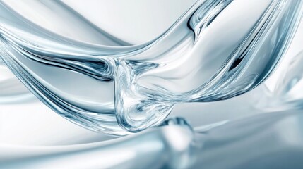 Wall Mural - abstract flowing liquid, light background, elegance, design