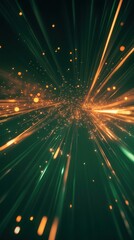 abstract light streaks, cosmic speed, dark background, energy burst, for science fiction