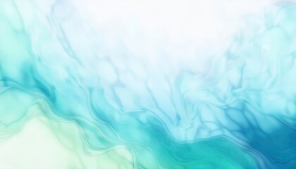 Leinwandbilder - abstract aqua wave texture with soft turquoise and blue marbled flow background ideal for web design, branding, or modern print graphic

