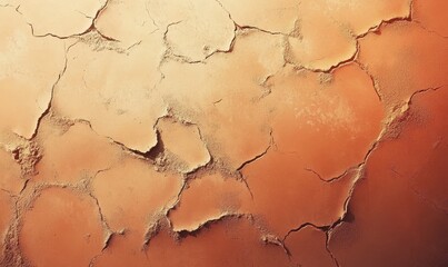 Poster - Abstract Orange Cracked Texture Background with Detailed Patterns and Rough Surface for Artistic Decorative Elements