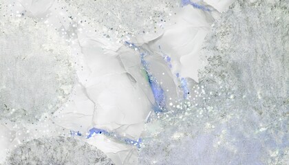 Fototapete - ethereal neural branch over frozen terrain with icy textures and digital snowflakes for abstract branding, web background, or tech print

