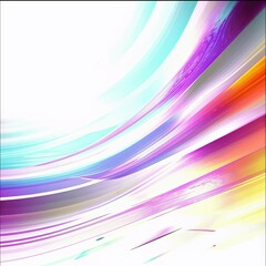 Poster - Vibrant abstract swirls in bright colors create a dynamic visual experience in a modern art composition