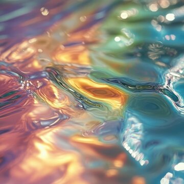 Soft blur and fluid ripples in a toned shimmer