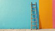 © Vera - A ladder leaning against the wall.