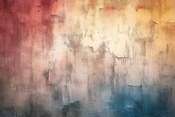 Poster - Abstract Texture Background with Grunge Surface in Pink Blue and Yellow with Weathered Paint Effect
