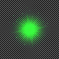 Poster - Light effect of green lens flares