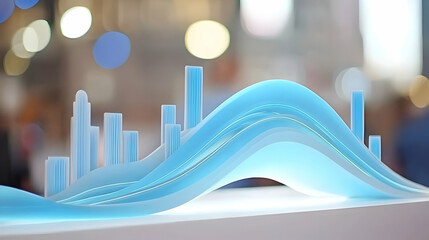 Poster - Abstract representation of urban development trends