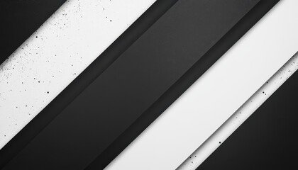 Fototapete - Abstract Black and White Diagonal Stripes Background