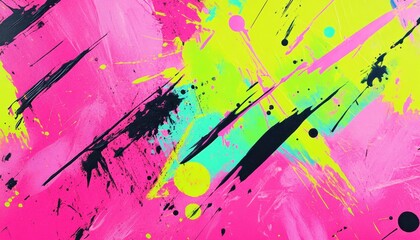 Poster - Abstract Colorful Paint Splatter Texture Background