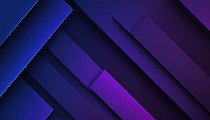 Aufkleber - Abstract Geometric Background with Blue and Purple Gradient