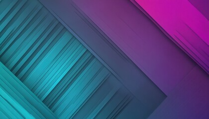 Aufkleber - Abstract Geometric Background with Diagonal Teal Purple and Pink Gradient Stripes