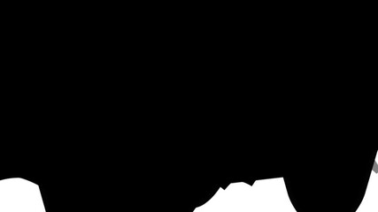 Flying bat silhouette icon animation. Bat vampire flying concept logotype background.