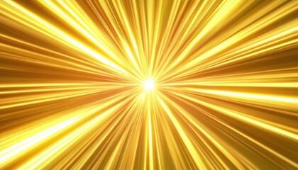 Poster - Golden Light Rays Abstract Background