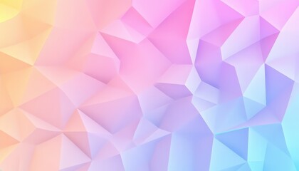 Poster - Pastel Geometric Triangle Background Texture