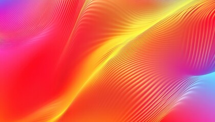 Poster - Vibrant Abstract Background with Colorful Waves and Lines