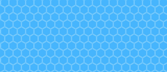 Poster - Abstract light blue hexagon pattern.  Perfect for backgrounds, websites, presentations, or technology concepts.  Clean, modern, and geometric design representing connectivity, structure, or teamwork.