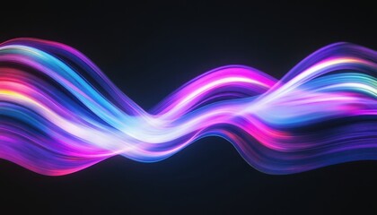 Fototapete - Abstract Colorful Light Wave Abstract Background