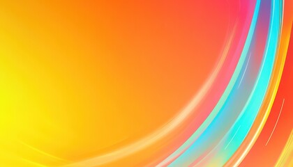 Fototapete - Abstract Colorful Swirls Background With Orange Yellow Blue Red Gradient