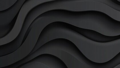 Fototapete - Abstract Dark Grey Wave Background Texture
