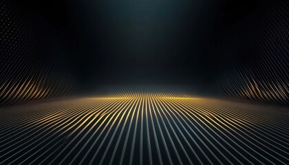 Poster - Abstract Gold Particle Background with Dark Lines and Glowing Texture