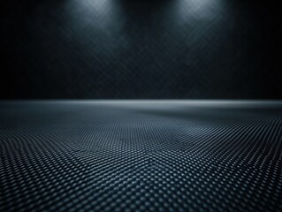 Aufkleber - Dark, textured studio background with subtle lighting, featuring a patterned floor and wall, ideal for product displays or graphic design projects.  The image offers a sleek, modern ae : Generative AI