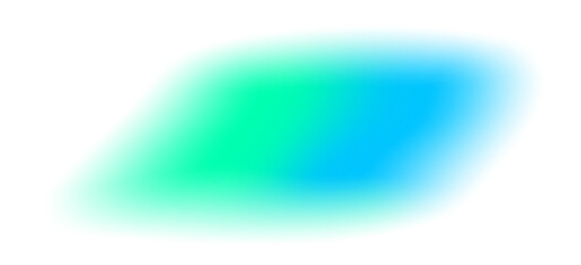 Poster - Blurred colored shape. Mesh fluid liquid blue abstract element. Soft light holographic blob. Neon blend vibrant multicolor figure with aura