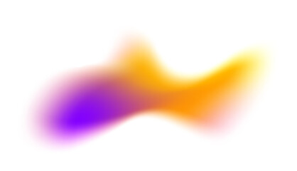 Poster - Blurred colored shape. Mesh fluid liquid abstract element. Soft light holographic blob. Neon blend vibrant multicolor figure with aura