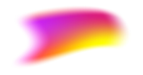 Poster - Blurred colored shape. Mesh fluid liquid pink abstract element. Soft light holographic blob. Neon blend vibrant multicolor figure with aura