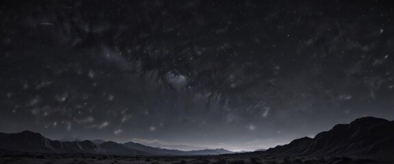 Wall Mural - vast, star-studded night sky; deep black canvas, countless twinkling stars , cosmos, outer space, ba