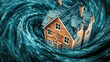 © Dwina - House swirling in a vortex
