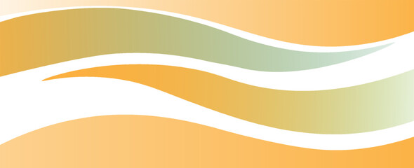 Poster - vector orange peach background curve element with white space for text and message design, overlappi