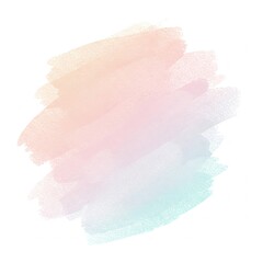 Poster - Soft pastel brush strokes blend in a light, abstract pattern on a white background.