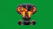 © CahyaSeptia - Mushroom Cloud Explosion on Green Background