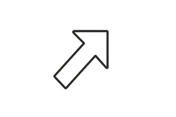 Fototapete - Vector icon of a simple upward arrow design used for navigation or growth representation in various digital projects