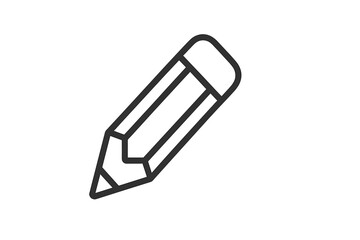 Poster - Vector icon of a simple pencil design suitable for educational and creative contexts