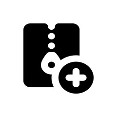 Poster - Black shirt icon with rounded edges and a plus sign indicating an addition or new item in the image view