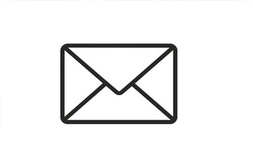 Poster - Vector icon of an envelope symbolizing communication in a digital context, ideal for email applications or messaging services