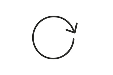 Fototapete - Vector icon representing a circular refresh symbol used in various digital applications and interfaces