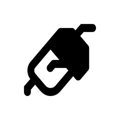 Poster - Illustration of a black ink dropper tool with a bulb and a thin nozzle on a white background view