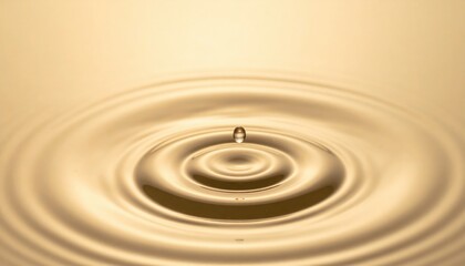 Poster - Rippling water droplet indoor setting nature photography calm environment close-up view tranquility concept