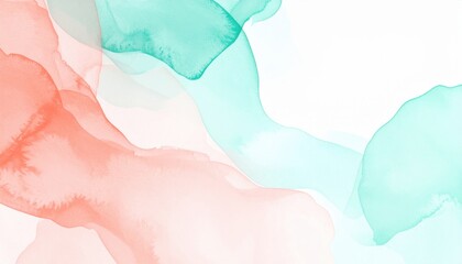 Poster - Dynamic abstract watercolor design studio digital art colorful minimalist modern aesthetic