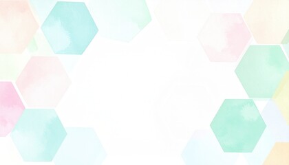 Poster - Creative abstract background design with colorful hexagons digital art modern aesthetic bright environment artistic viewpoint