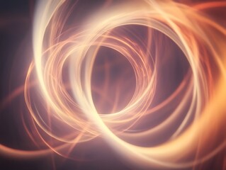 Poster - Ethereal radiance in swirling forms, a mesmerizing abstract display of light