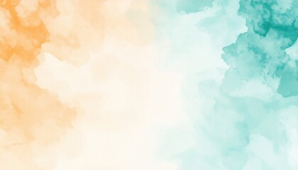 Poster - Creative abstract watercolor background digital artwork aesthetic design soft colors artistic expression
