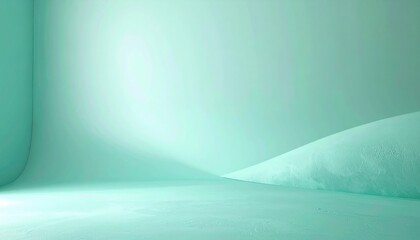 Poster - Calm minimalist scene abstract studio digital art soft lighting wide angle serenity and tranquility