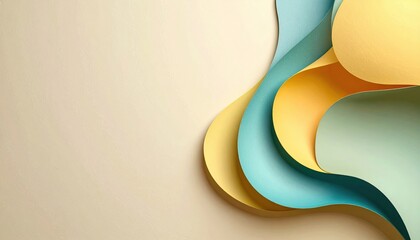 Poster - Dynamic colorful abstract artwork digital creation graphic design minimalist environment close-up view modern aesthetics