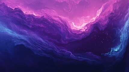 Wall Mural - vibrant purple hues of nebula highlight cosmic beauty