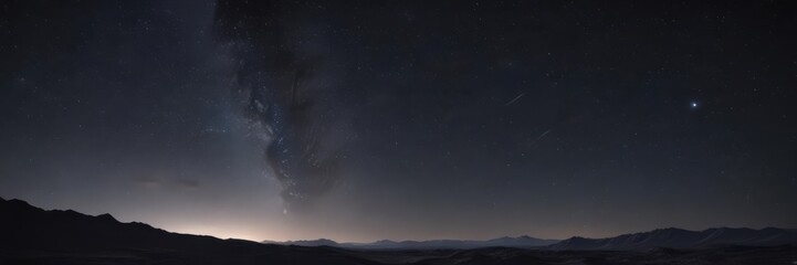 Wall Mural - starry night sky, infinite black expanse, cosmic dust , astronomical, black