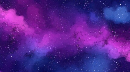 Wall Mural - vibrant purple hues of nebula highlight cosmic beauty
